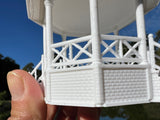 Miniature Stars Hollow Gazebo Victorian Built Assembled Model Decorative Collectible