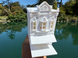 Miniature N-Scale Victorian World Main Street Confectionery 3 Shop Assembled White 1:160 by Gold Rush Bay