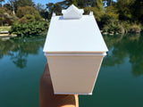 Miniature N-Scale Victorian World Main Street Confectionery 3 Shop Assembled White 1:160 by Gold Rush Bay