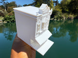 Miniature N-Scale Victorian World Main Street Confectionery 3 Shop Assembled White 1:160 by Gold Rush Bay
