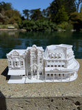 Miniature N-Scale Victorian World Main Street Confectionery 3 Shop Assembled White 1:160 by Gold Rush Bay