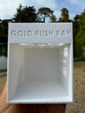 Miniature N-Scale Victorian World Main Street Gazette Building Assembled White 1:160 by Gold Rush Bay