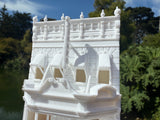 Miniature N-Scale Victorian World Main Street Cinema Building Assembled White 1:160 by Gold Rush Bay