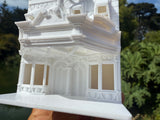 Miniature N-Scale Victorian World Main Street Cinema Building Assembled White 1:160 by Gold Rush Bay
