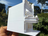 Miniature N-Scale Victorian World Main Street Cinema Building Assembled White 1:160 by Gold Rush Bay