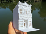 Miniature HO-Scale Victorian World Main Street Watches Building Assembled White 1:87 by Gold Rush Bay