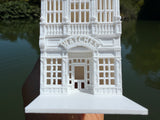Miniature HO-Scale Victorian World Main Street Watches Building Assembled White 1:87 by Gold Rush Bay