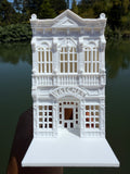Miniature HO-Scale Victorian World Main Street Watches Building Assembled White 1:87 by Gold Rush Bay