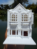 Miniature HO-Scale Victorian World Main Street Uptown Jewelers2 Shop Assembled White 1:87 by Gold Rush Bay