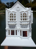 Miniature HO-Scale Victorian World Main Street Uptown Jewelers2 Shop Assembled White 1:87 by Gold Rush Bay