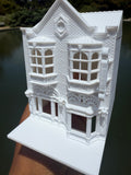 Miniature HO-Scale Victorian World Main Street Uptown Jewelers2 Shop Assembled White 1:87 by Gold Rush Bay