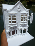 Miniature HO-Scale Victorian World Main Street Uptown Jewelers2 Shop Assembled White 1:87 by Gold Rush Bay