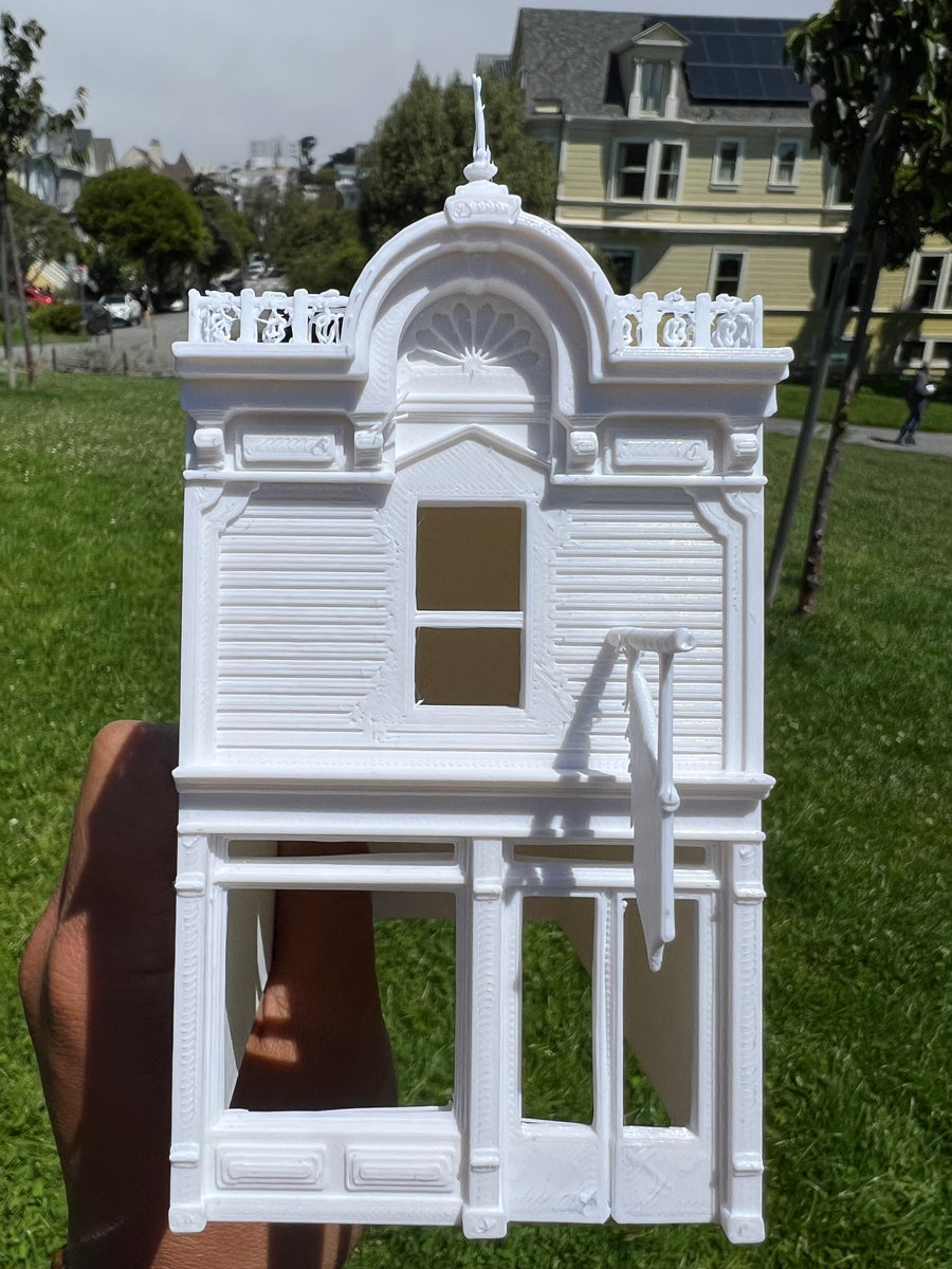 Miniature HOScale Victorian Main Street Chester’s Shop 187 Scale