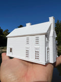 Small Miniature White N-Scale Stars Hollow Kim’s Antiques Store Victorian model Built Assembled