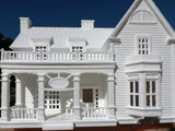 Small Miniature White N-Scale Stars Hollow Kim’s Antiques Store Victorian model Built Assembled