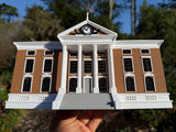 Miniature Hill Valley Courthouse Building Model with Working Clock - Fully Assembled