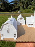Miniature Yellowstone Ranch - 3 Barn Styles Built Assembled Old West Model Buildings +Bundle Option