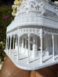 Miniature HO-Scale Victorian World Main Street Uptown Jewelers1 Shop Assembled White 1:87 by Gold Rush Bay