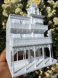 Miniature HO-Scale Victorian World Main Street Uptown Jewelers1 Shop Assembled White 1:87 by Gold Rush Bay