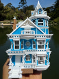 Miniature COLOR Victorian #3 Queen Anne Tower House 1:87 HO-Scale Paintable Plastic (Hinge)