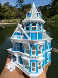 Miniature COLOR Victorian #3 Queen Anne Tower House 1:87 HO-Scale Paintable Plastic (Hinge)
