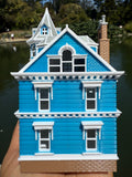 Miniature COLOR Victorian #3 Queen Anne Tower House 1:87 HO-Scale Paintable Plastic (Hinge)