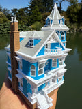 Miniature COLOR Victorian #3 Queen Anne Tower House 1:87 HO-Scale Paintable Plastic (Hinge)