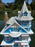 Miniature COLOR Victorian #3 Queen Anne Tower House 1:87 HO-Scale Paintable Plastic (Hinge)