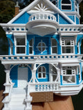 Miniature COLOR Victorian #3 Queen Anne Tower House 1:87 HO-Scale Paintable Plastic (Hinge)