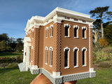 Miniature Stars Hollow High School Civic Building Assembled Model for Dioramas & Layouts