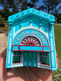 Small COLOR N-Scale Victorian Main Street Crystal Arcade Facade Miniature Built 1:160