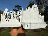 Miniature Small Boat World Tour Theme Park Ride Built Model for Diorama and Layouts
