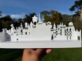 Miniature Small Boat World Tour Theme Park Ride Built Model for Diorama and Layouts