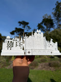 Miniature Small Boat World Tour Theme Park Ride Built Model for Diorama and Layouts