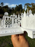 Miniature Small Boat World Tour Theme Park Ride Built Model for Diorama and Layouts