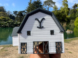 Miniature Yellowstone Ranch - 3 Barn Styles Built Assembled Old West Model Buildings +Bundle Option