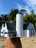Miniature Yellowstone Ranch - 3 Barn Styles Built Assembled Old West Model Buildings +Bundle Option