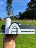 Miniature Yellowstone Ranch - 3 Barn Styles Built Assembled Old West Model Buildings +Bundle Option