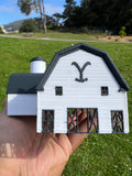 Miniature Yellowstone Ranch - 3 Barn Styles Built Assembled Old West Model Buildings +Bundle Option