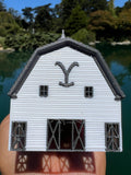 Miniature Yellowstone Ranch - 3 Barn Styles Built Assembled Old West Model Buildings +Bundle Option