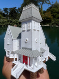 Small Miniature COLOR N-Scale Beetlejuice Maitland House Victorian Mansion Built Assembled