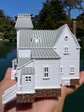 Small Miniature COLOR N-Scale Beetlejuice Maitland House Victorian Mansion Built Assembled