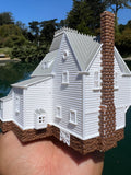 Small Miniature COLOR N-Scale Beetlejuice Maitland House Victorian Mansion Built Assembled