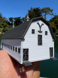 Miniature Yellowstone Ranch - 3 Barn Styles Built Assembled Old West Model Buildings +Bundle Option