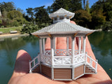 Miniature Stars Hollow Gazebo Victorian Built Assembled Model Decorative Collectible