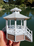 Miniature Stars Hollow Gazebo Victorian Built Assembled Model Decorative Collectible