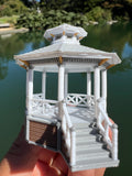 Miniature Stars Hollow Gazebo Victorian Built Assembled Model Decorative Collectible