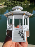 Miniature Stars Hollow Gazebo Victorian Built Assembled Model Decorative Collectible
