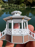 Miniature Stars Hollow Gazebo Victorian Built Assembled Model Decorative Collectible