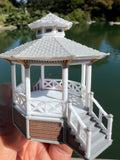 Miniature Stars Hollow Gazebo Victorian Built Assembled Model Decorative Collectible